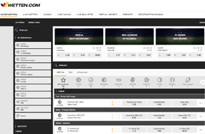 Die Webseite mit den Sportwetten von Wetten.com. 